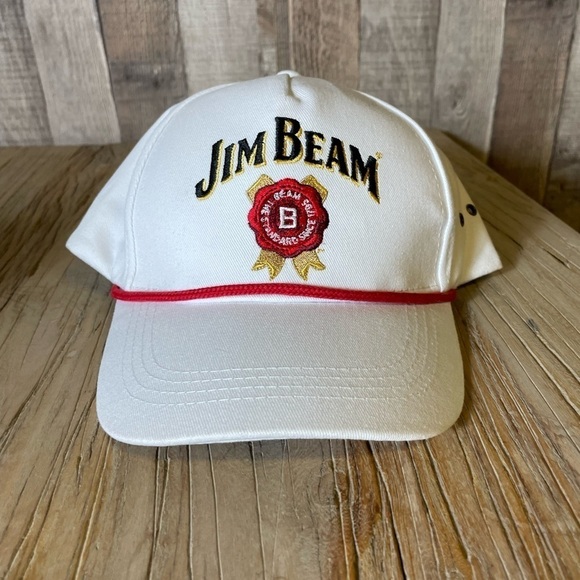 Jim Beam Bourbon Trucker Hat Adjustable Snap Back - Picture 4 of 6